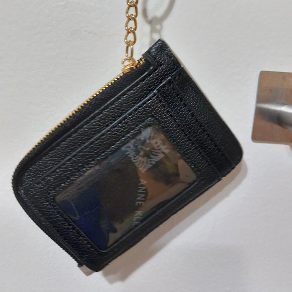 Anne Klein Thin Wallet Coin Purse Super Thin Convenient Keychain Ring - Picture 9 of 9